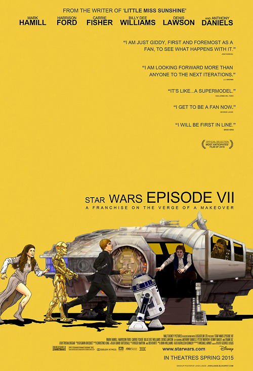 laughingsquid:
Movie Poster Mashup of Star Wars: Episode VII & Little Miss Sunshine